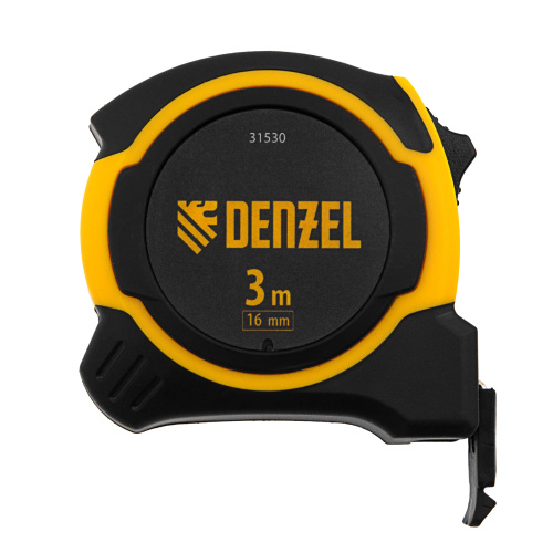 Рулетка 3м х 16мм, двухкомп. корпус, магнитный обрезиненный зацеп Denzel по ценам производителя в Воронеже с доставкой по всей России