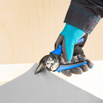 Ножницы по металлу "Piranha", 185 мм, прямой и правый рез, сталь СrM, двухкомпонентные рукоятки Gross по ценам производителя в Воронеже с доставкой по всей России