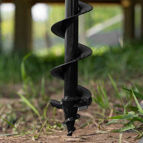 Шнек для грунта ER-80, диаметр 80 мм, длина 800 мм,соединение 20 мм, съемный нож Denzel по ценам производителя в Воронеже с доставкой по всей России