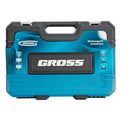 Набор инструментов, 1/4", 1/2", CrV, 120 зубьев, 82 предмета Gross по ценам производителя в Воронеже с доставкой по всей России