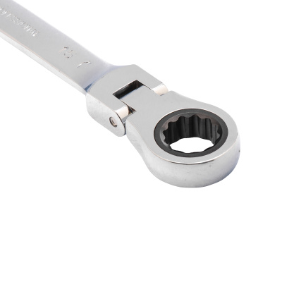 Ключ комбинированный трещоточный, 15 мм, CrV, шарнирный, зеркальный хром Matrix по ценам производителя в Воронеже с доставкой по всей России