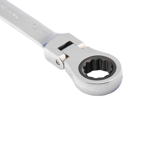 Ключ комбинированный трещоточный, 15 мм, CrV, шарнирный, зеркальный хром Matrix по ценам производителя в Воронеже с доставкой по всей России