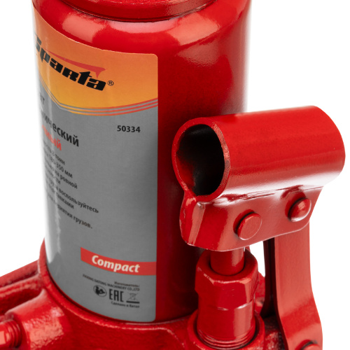 Домкрат гидравлический бутылочный 8 т, h подъема 180-350 мм Sparta Compact по ценам производителя в Воронеже с доставкой по всей России