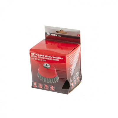 Щетка для УШМ, 100 мм, М14, "чашка", двухрядная, крученая проволока 0.8 мм Matrix по ценам производителя в Воронеже с доставкой по всей России