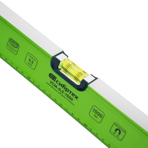 Уровень алюминиевый УСМ-0,5-1500, фрезерованный, 3 глазка, магнитный, рукоятки, 1500 мм Сибртех по ценам производителя в Воронеже с доставкой по всей России