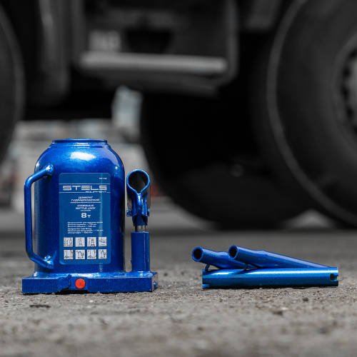 Домкрат гидравлический бутылочный телескопический, 8 т, H подъема 170-430 мм Stels по ценам производителя в Воронеже с доставкой по всей России