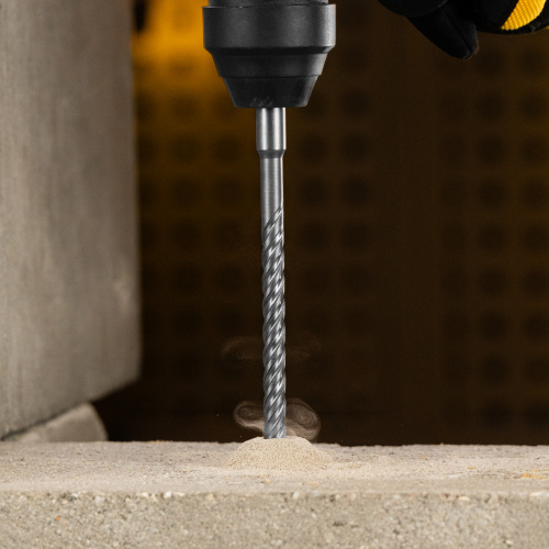 Бур по бетону, цельная крестовая пластина, 8x265 мм, SDS PLUS Denzel по ценам производителя в Воронеже с доставкой по всей России