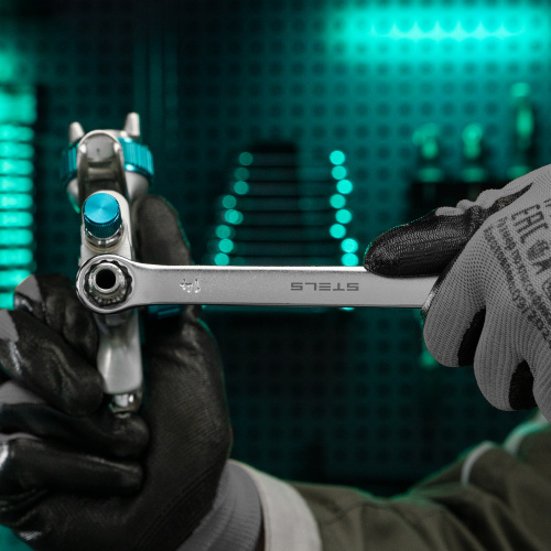 Ключ комбинированный, 14 мм, CrV, матовый хром Stels по ценам производителя в Воронеже с доставкой по всей России