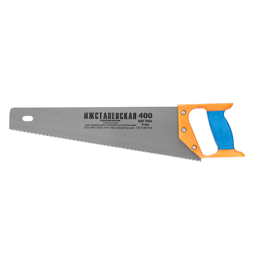 Ножовка по дереву, 400 мм, шаг зубьев 4 мм, пластиковая рукоятка по ценам производителя в Воронеже с доставкой по всей России