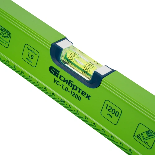 Уровень алюминиевый УС-1, 0-1200, фрезерованный, 3 глазка, рукоятки, 1200 мм Сибртех по ценам производителя в Воронеже с доставкой по всей России