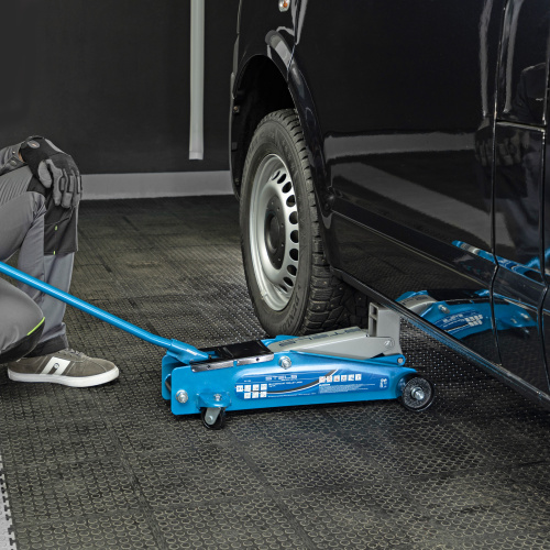 Домкрат гидравлический подкатной, высокий подъем, 3т, SUV, 190-535 мм Stels по ценам производителя в Воронеже с доставкой по всей России