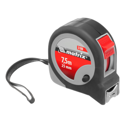 Рулетка Continuous fixation,7,5 м х 25 мм,двухкомпонентный корпус,плавная фиксация Matrix по ценам производителя в Воронеже с доставкой по всей России