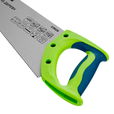 Ножовка по дереву"Зубец" для точных пильных работ, 400 мм, каленый зуб 2D, 14 TPI, двухкомпонентная рукоятка Сибртех по ценам производителя в Воронеже с доставкой по всей России