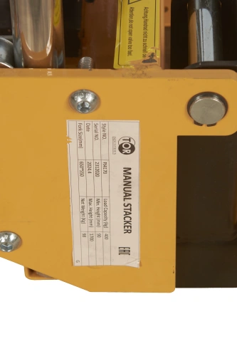 Штабелер гидравлический 0,4 т 1,7 м TOR PJ4170 облегченный по ценам производителя в Воронеже с доставкой по всей России