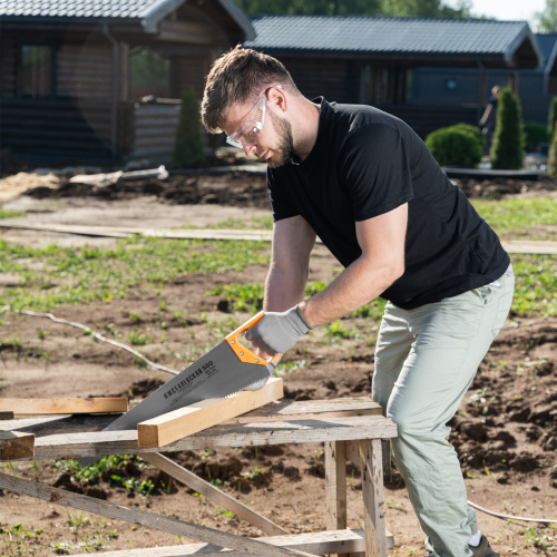 Ножовка по дереву, 500 мм, шаг зубьев 6.5 мм, пластиковая рукоятка по ценам производителя в Воронеже с доставкой по всей России