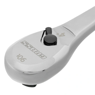 Ключ-трещотка 3/8", CrV, 90 зубьев, усиленный, хром Gross по ценам производителя в Воронеже с доставкой по всей России