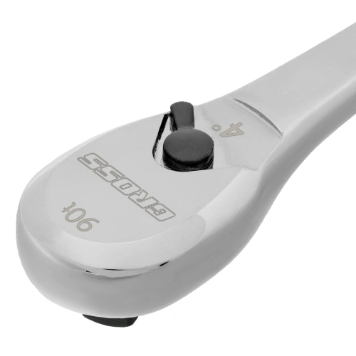 Ключ-трещотка 3/8", CrV, 90 зубьев, усиленный, хром Gross по ценам производителя в Воронеже с доставкой по всей России