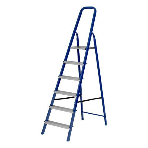 Стремянка, 6 ступеней, стальной профиль, алюминиевые ступени Сибртех по ценам производителя в Воронеже с доставкой по всей России