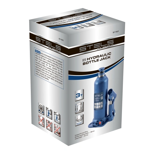 Домкрат гидравлический бутылочный, 3 т, h подъема 188-363 мм Stels по ценам производителя в Воронеже с доставкой по всей России