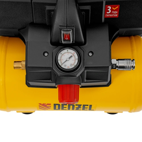 Компрессор  DLS750/6 безмасляный малошумный 750 Вт, 140 л/мин,ресивер 6 л Denzel по ценам производителя в Воронеже с доставкой по всей России