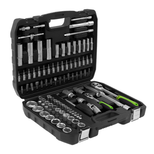 Набор инструмента, 1/2", 1/4", пластиковый кейс,94 предмета Сибртех по ценам производителя в Воронеже с доставкой по всей России