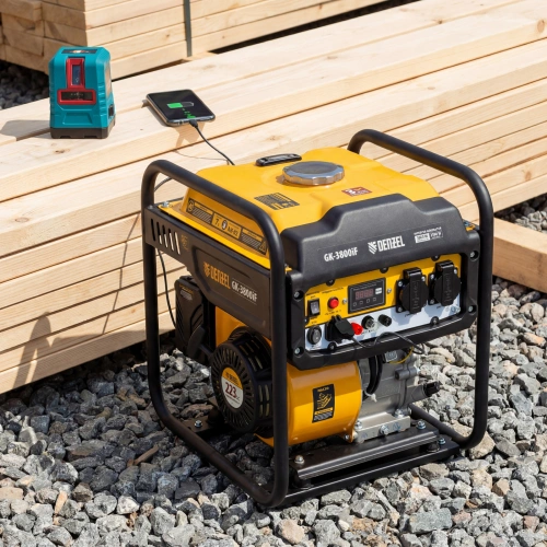 Генератор инверторный GK-3800iF, 3,8 кВт, 230 В, ручной старт DENZEL по ценам производителя в Воронеже с доставкой по всей России