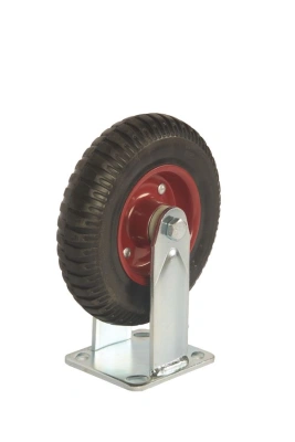 Колесо большегрузное неповоротное PF 200 200 мм резина с протектором (F) по ценам производителя в Воронеже с доставкой по всей России