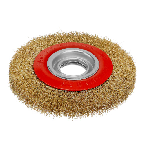 Щетка для точила, 150 мм, посадка 32 мм, плоская, латунированная витая проволока Matrix по ценам производителя в Воронеже с доставкой по всей России