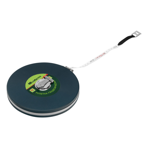 Рулетка геодезическая 50 м х 13 мм, закрытый корпус, фибергласовая лента Сибртех по ценам производителя в Воронеже с доставкой по всей России