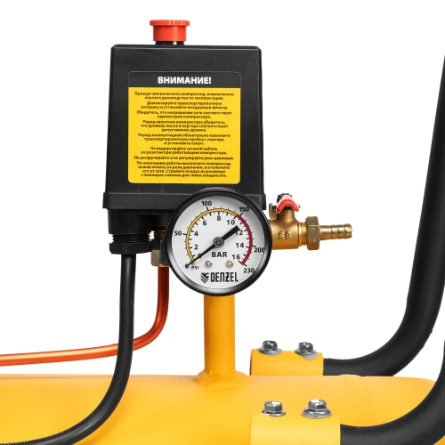 Компрессор воздушный BCI3000-T/200, ременный привод , 3.0 кВт, 200 литров, 530 л/мин Denzel по ценам производителя в Воронеже с доставкой по всей России