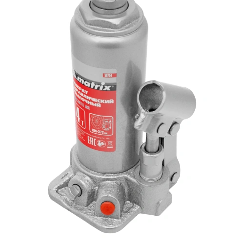 Домкрат гидравлический бутылочный, 4 т, высота подъема 194-372 мм, в пластиковый кейсе Matrix по ценам производителя в Воронеже с доставкой по всей России
