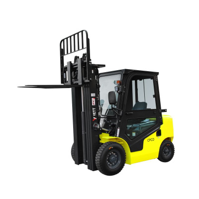 Дизельный погрузчик с кабиной YETT CPCD25-WS1K2-M400-3W-K по ценам производителя в Воронеже с доставкой по всей России