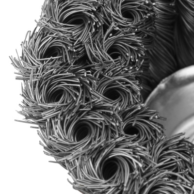 Щетка для УШМ, 100 мм, М14, "чашка", двухрядная, крученая проволока 0.35 мм Matrix по ценам производителя в Воронеже с доставкой по всей России