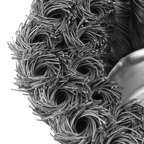 Щетка для УШМ, 100 мм, М14, "чашка", двухрядная, крученая проволока 0.35 мм Matrix по ценам производителя в Воронеже с доставкой по всей России