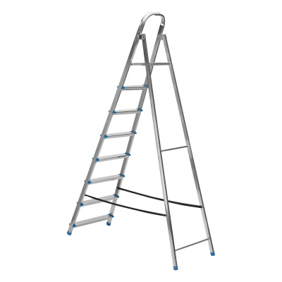 Стремянка, 8 ступеней, стальная, оцинкованная Сибртех по ценам производителя в Воронеже с доставкой по всей России