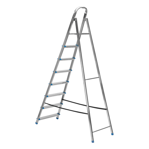 Стремянка, 8 ступеней, стальная, оцинкованная Сибртех по ценам производителя в Воронеже с доставкой по всей России