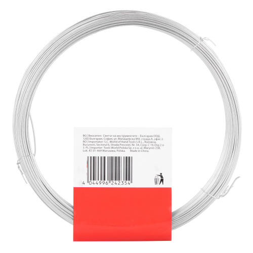 Проволока стальная 50 м, оцинкованная, термообработанная 1 мм Сибртех по ценам производителя в Воронеже с доставкой по всей России