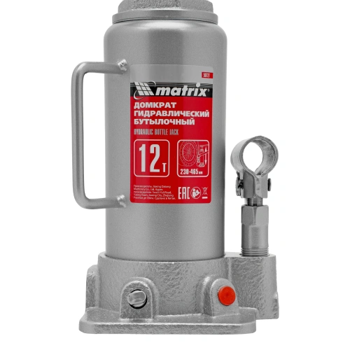Домкрат гидравлический бутылочный, 12 т, высота подъема 230-465 мм Matrix по ценам производителя в Воронеже с доставкой по всей России