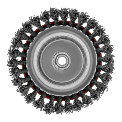 Щетка для УШМ, 150 мм, М14, "чашка", крученая проволока 0.8 мм Matrix по ценам производителя в Воронеже с доставкой по всей России