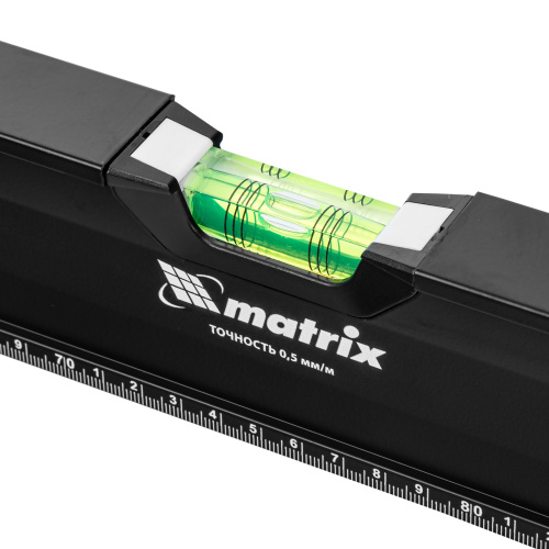 Уровень алюминиевый, усиленный, фрезерованный, 3 глазка, двухкомпонентные рукоятки, 1500 мм Matrix по ценам производителя в Воронеже с доставкой по всей России