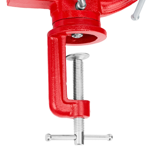 Тиски слесарные, 80 мм, настольные, поворотные, c наковальней MTX по ценам производителя в Воронеже с доставкой по всей России