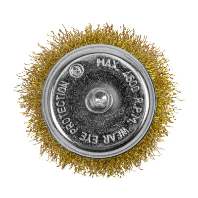 Щетка для дрели, 65 мм, "чашка" со шпилькой, латунированная витая проволока Matrix по ценам производителя в Воронеже с доставкой по всей России