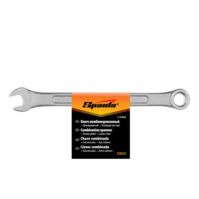 Ключ комбинированный, 6 мм, хромированный Sparta по ценам производителя в Воронеже с доставкой по всей России