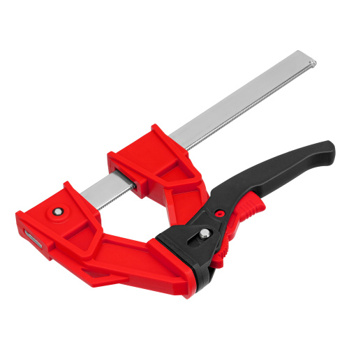 Струбцина реечная быстрозажимная, усиленная, пластиковый корпус рычажно-храповой механизм, 150 х 100 х 306 мм, штанга 5 х 22 мм Matrix по ценам производителя в Воронеже с доставкой по всей России