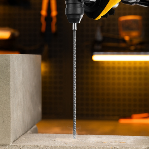 Бур по бетону, цельная крестовая пластина, 6x315 мм, SDS PLUS Denzel по ценам производителя в Воронеже с доставкой по всей России