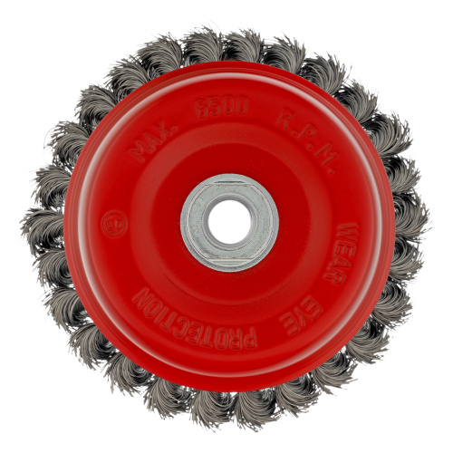 Щетка для УШМ, 125 мм, М14, "чашка", крученая проволока 0.35 мм Matrix по ценам производителя в Воронеже с доставкой по всей России