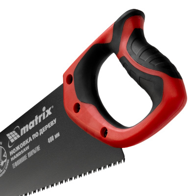 Ножовка по дереву, 400 мм, 7-8 TPI, зуб-3D, каленый зуб, тефлоновое покрытие полотна, двухкомпонентная рукоятка Matrix по ценам производителя в Воронеже с доставкой по всей России