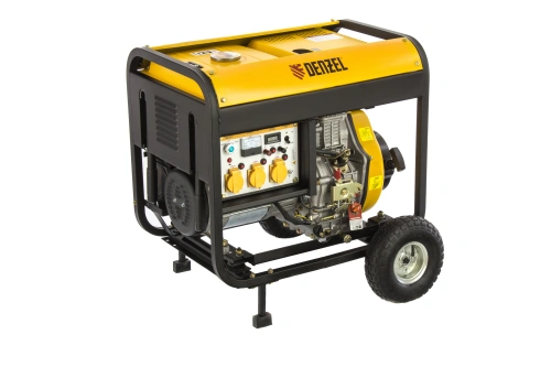 Генератор дизельный DD6300Е, 5.0 кВт, 220 В/50 Гц, 15 л, электростартер Denzel по ценам производителя в Воронеже с доставкой по всей России