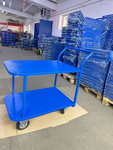 Тележка платформенная TOR ТП-2Я (600х900) 2х-ярусная (125мм) по ценам производителя в Воронеже с доставкой по всей России