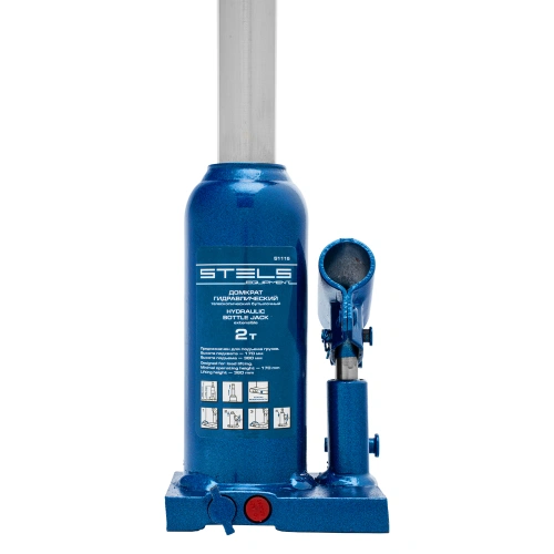 Домкрат гидравлический бутылочный телескопический, 2 т, H подъема 170-380 мм Stels по ценам производителя в Воронеже с доставкой по всей России